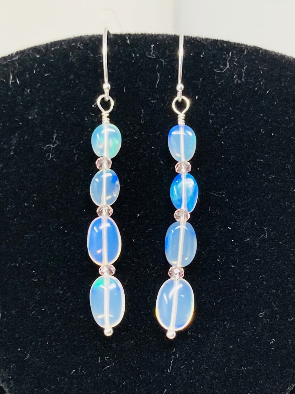 Welo Opal earrings in Sterling Silver